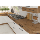 Alsó sarokszekrény, extra magasfényű Hg/lancelot tölgy, VEGA 90X90 DN 1F BB