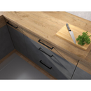 Felsőszekrény, tölgy lancelot/szürke matt, VEGA 60 G-72 1F