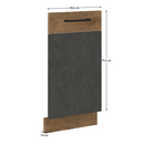 Előlap mosogatógéphez, szürke matt/tölgy lancelot, VEGA ZM 713x446