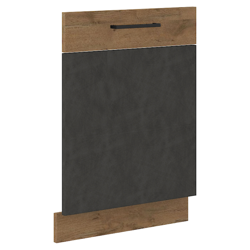 Előlap mosogatógéphez, szürke matt/tölgy lancelot, VEGA ZM 713x596