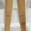 Polc, bambusz/fehér, VEGO