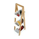 Polc, bambusz/fehér, VEGO