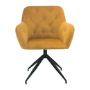 Forgószék, mustár/fekete, VELEZA NEW