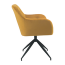 Forgószék, mustár/fekete, VELEZA NEW