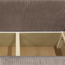 Ülőgarnitúra, barna, jobbos, VELINA ROH