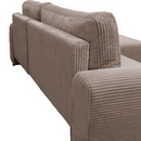 Ülőgarnitúra, barna, jobbos, VELINA ROH