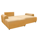 Ülőgarnitúra, mustárszínű, balos, VELINA ROH