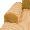 Ülőgarnitúra, mustárszínű, balos, VELINA ROH