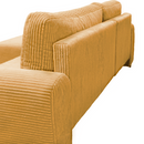 Ülőgarnitúra, mustárszínű, balos, VELINA ROH