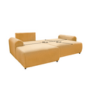 Ülőgarnitúra, mustárszínű, balos, VELINA ROH