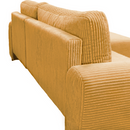 Ülőgarnitúra, mustárszínű, jobbos, VELINA ROH