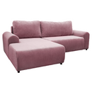 Ülőgarnitúra, rózsaszín, balos, VELINA ROH