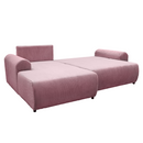 Ülőgarnitúra, rózsaszín, balos, VELINA ROH