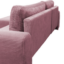 Ülőgarnitúra, rózsaszín, balos, VELINA ROH