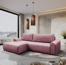 Ülőgarnitúra, rózsaszín, balos, VELINA ROH