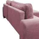 Ülőgarnitúra, rózsaszín, jobbos, VELINA ROH