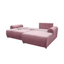 Ülőgarnitúra, rózsaszín, jobbos, VELINA ROH