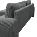 Ülőgarnitúra, szürke, balos, VELINA ROH