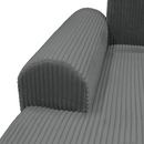 Ülőgarnitúra, szürke, jobbos, VELINA ROH