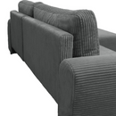 Ülőgarnitúra, szürke, jobbos, VELINA ROH