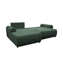 Ülőgarnitúra, zöld, balos, VELINA ROH