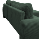 Ülőgarnitúra, zöld, jobbos, VELINA ROH