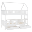 Montessori emeletes ágy, fehér, VENITA TYP 2