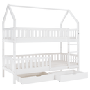 Montessori emeletes ágy, fehér, VENITA TYP 2