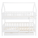 Montessori emeletes ágy, fehér, VENITA TYP 2