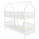 Montessori emeletes ágy, fehér, VENITA TYP 2