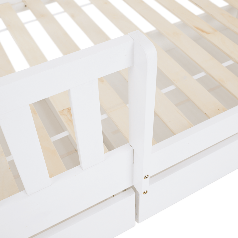 Montessori emeletes ágy, fehér, VENITA TYP 2