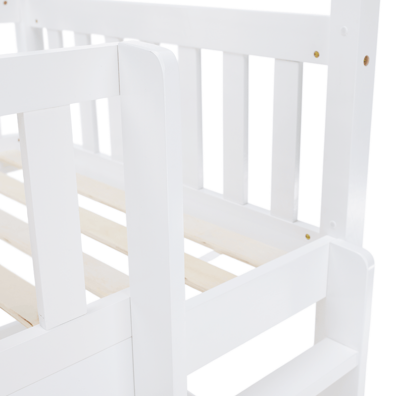 Montessori emeletes ágy, fehér, VENITA TYP 2