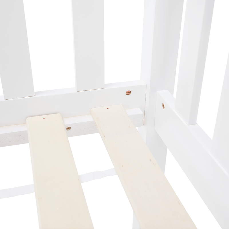 Montessori emeletes ágy, fehér, VENITA TYP 2