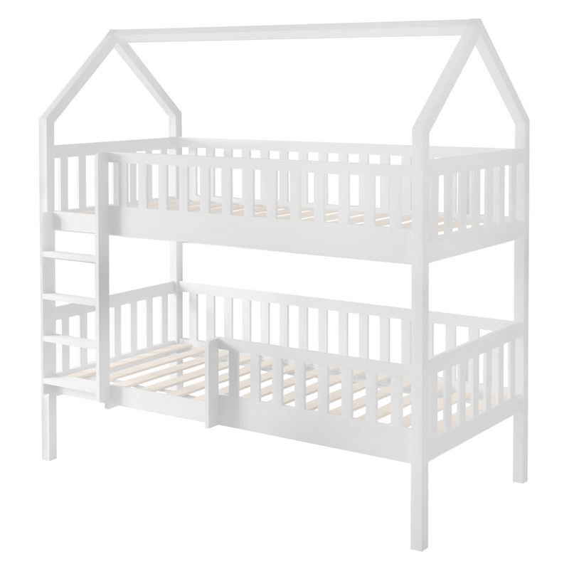 Montessori emeletes ágy, fehér, VENITA TYP 2