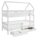 Montessori emeletes ágy, fehér, VENITA TYP 2