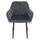 Design fotel, szürke Velvet szövet, VERIO