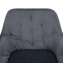 Design fotel, szürke Velvet szövet, VERIO