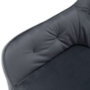 Design fotel, szürke Velvet szövet, VERIO