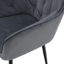 Design fotel, szürke Velvet szövet, VERIO