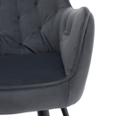 Design fotel, szürke Velvet szövet, VERIO