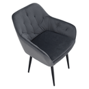 Design fotel, szürke Velvet szövet, VERIO