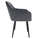 Design fotel, szürke Velvet szövet, VERIO