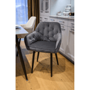 Design fotel, szürke Velvet szövet, VERIO