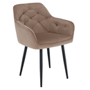 Fotel, világosbarna/fekete, VERIO