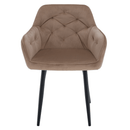 Fotel, világosbarna/fekete, VERIO