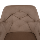 Fotel, világosbarna/fekete, VERIO