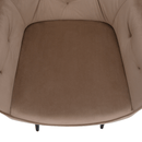 Fotel, világosbarna/fekete, VERIO