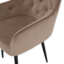 Fotel, világosbarna/fekete, VERIO