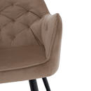 Fotel, világosbarna/fekete, VERIO