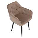 Fotel, világosbarna/fekete, VERIO